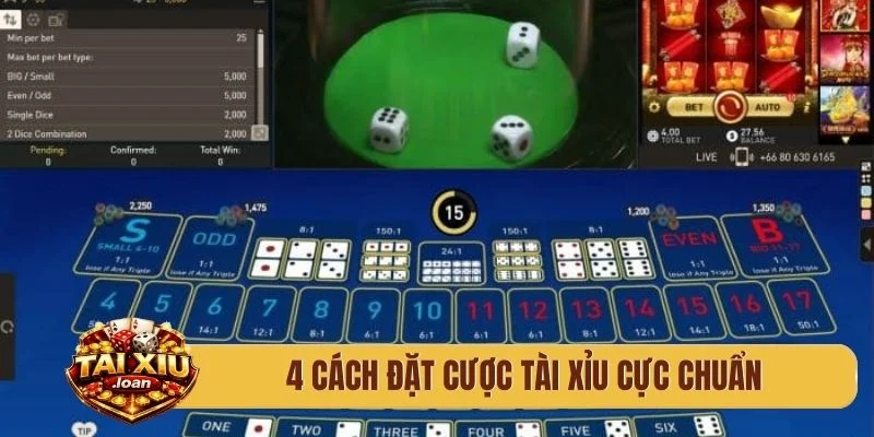 4 cách đặt cược tài xỉu cực chuẩn
