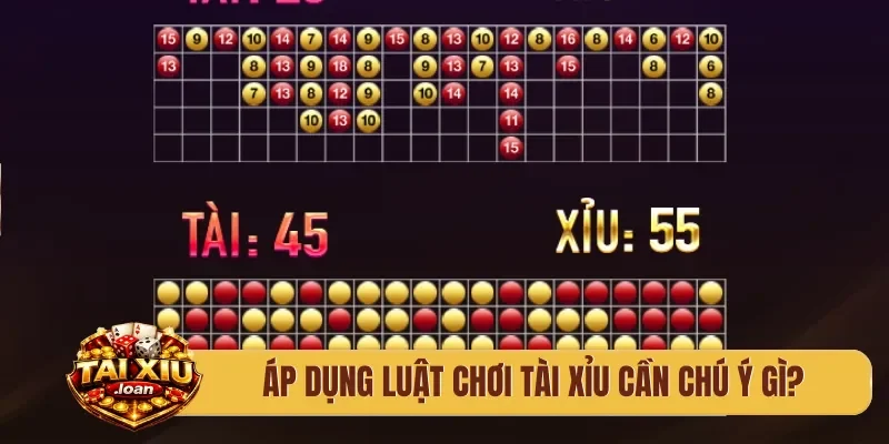Áp dụng luật chơi tài xỉu cần chú ý gì?