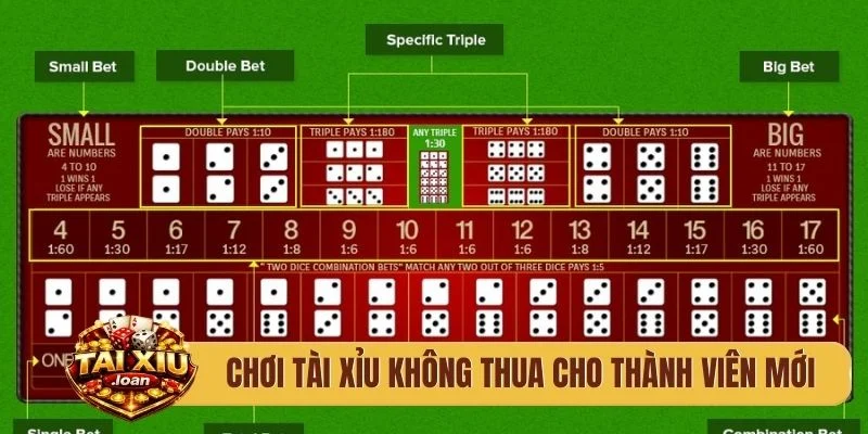 Cách chơi tài xỉu không thua cho thành viên mới