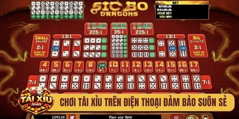 Chơi tài xỉu trên điện thoại đảm bảo suôn sẻ