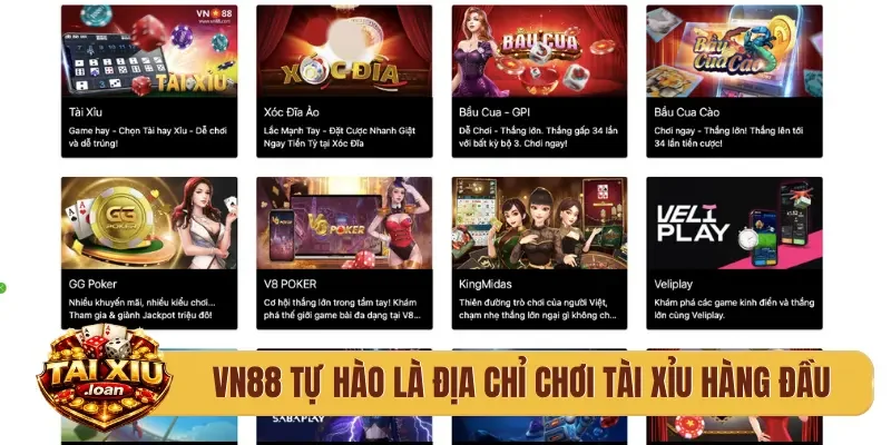 VN88 tự hào là địa chỉ chơi tài xỉu hàng đầu