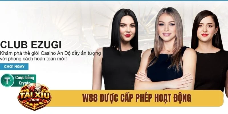 W88 là nhà cái tài xỉu Việt Nam được cấp phép hoạt động